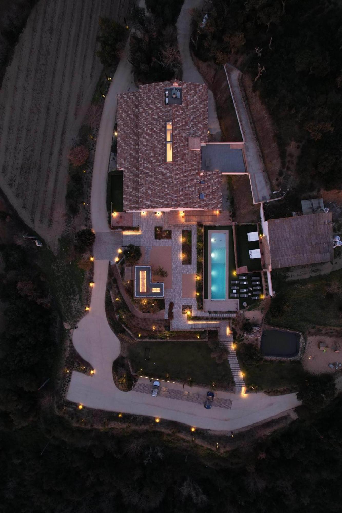 Can Bufi Espectacular Casa Con Piscina Interior Llagostera Exterior foto